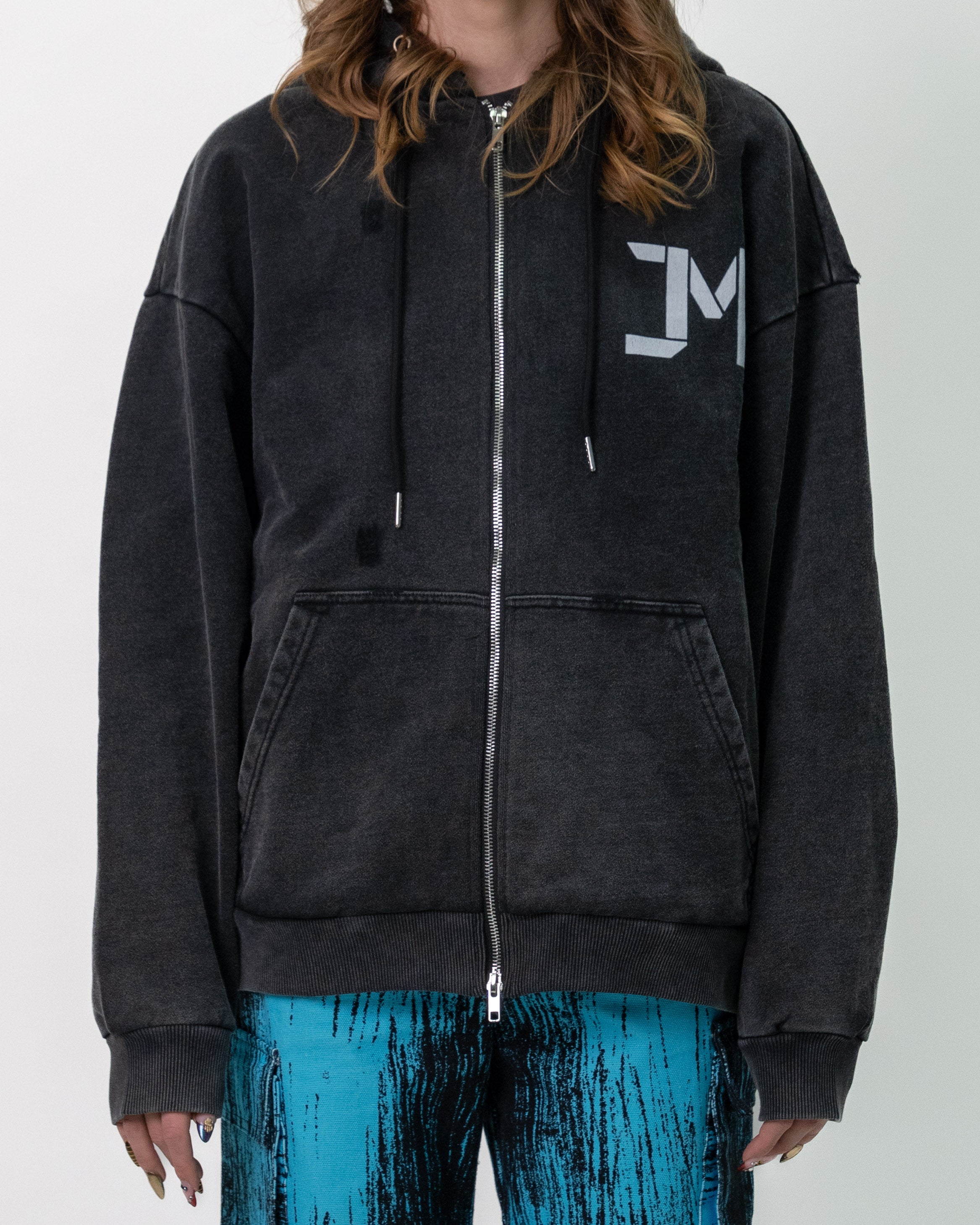 Eclipse Stonewashed Hoodie Black