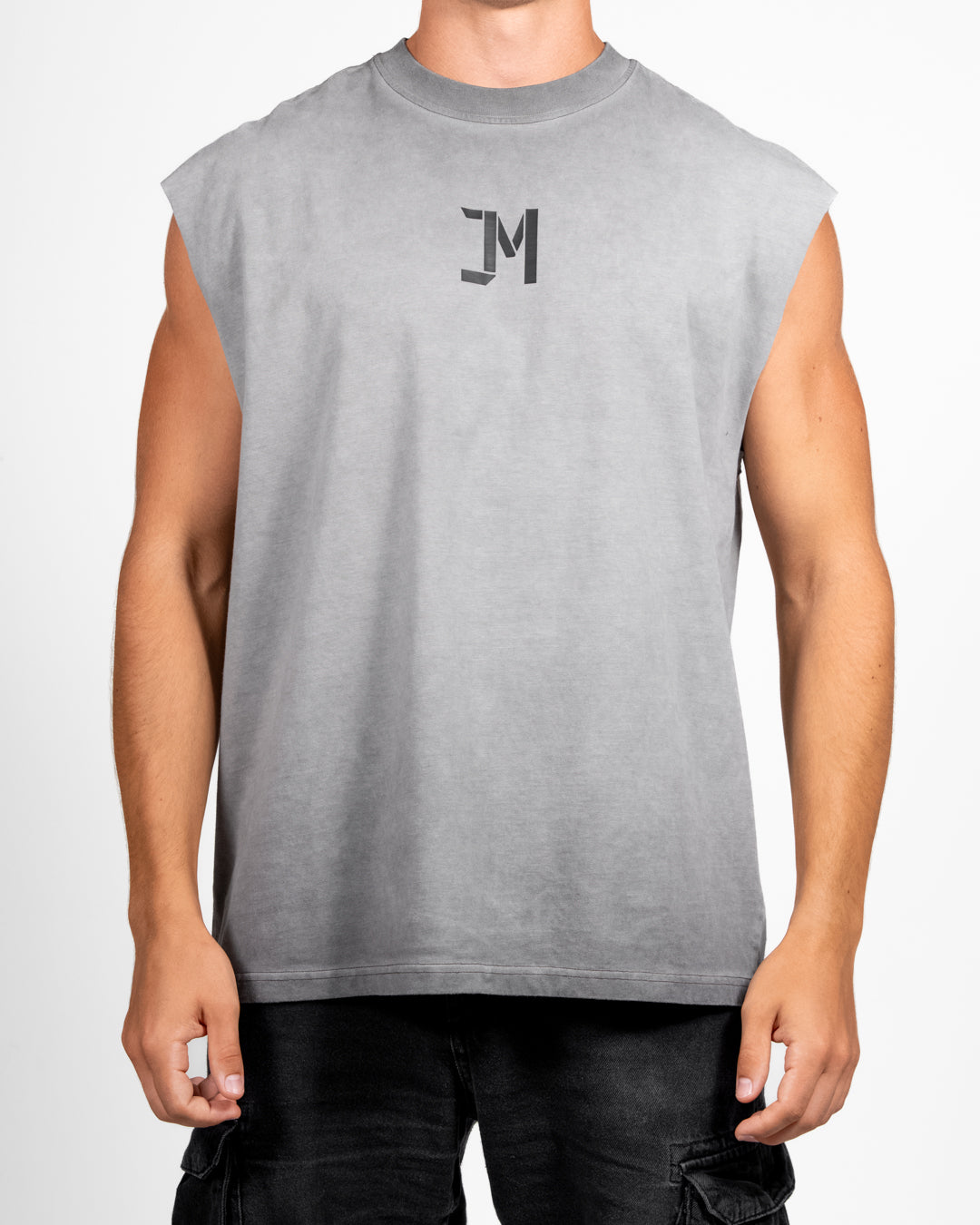 Stonewashed Tank Top Grey