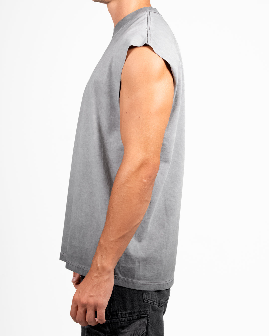 Stonewashed Tank Top Grey