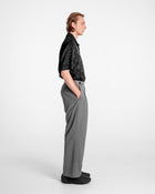 Men’s Woven Polo Shirt Black