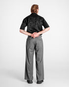 Men’s Woven Polo Shirt Black