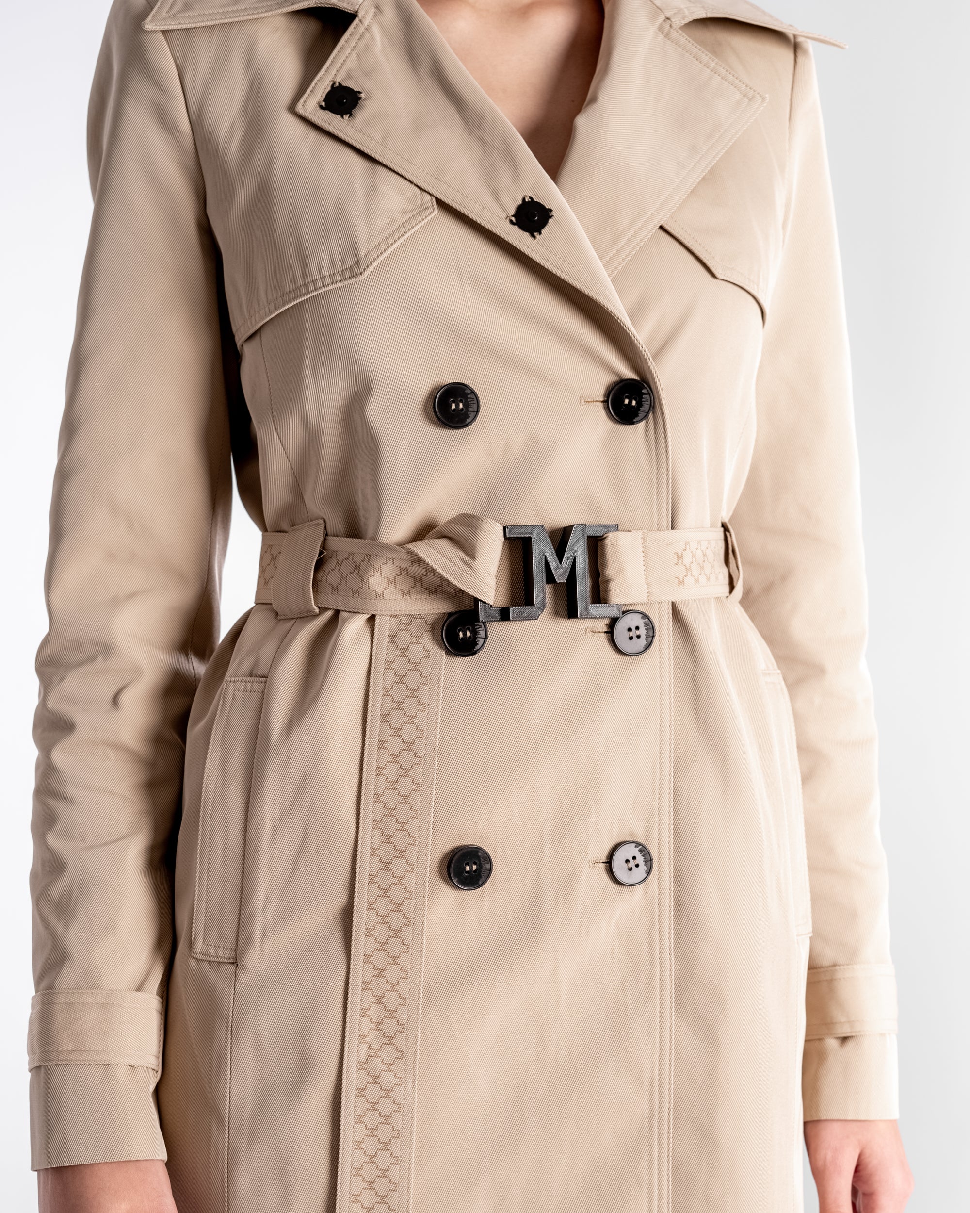 Tailored Trench Coat Beige