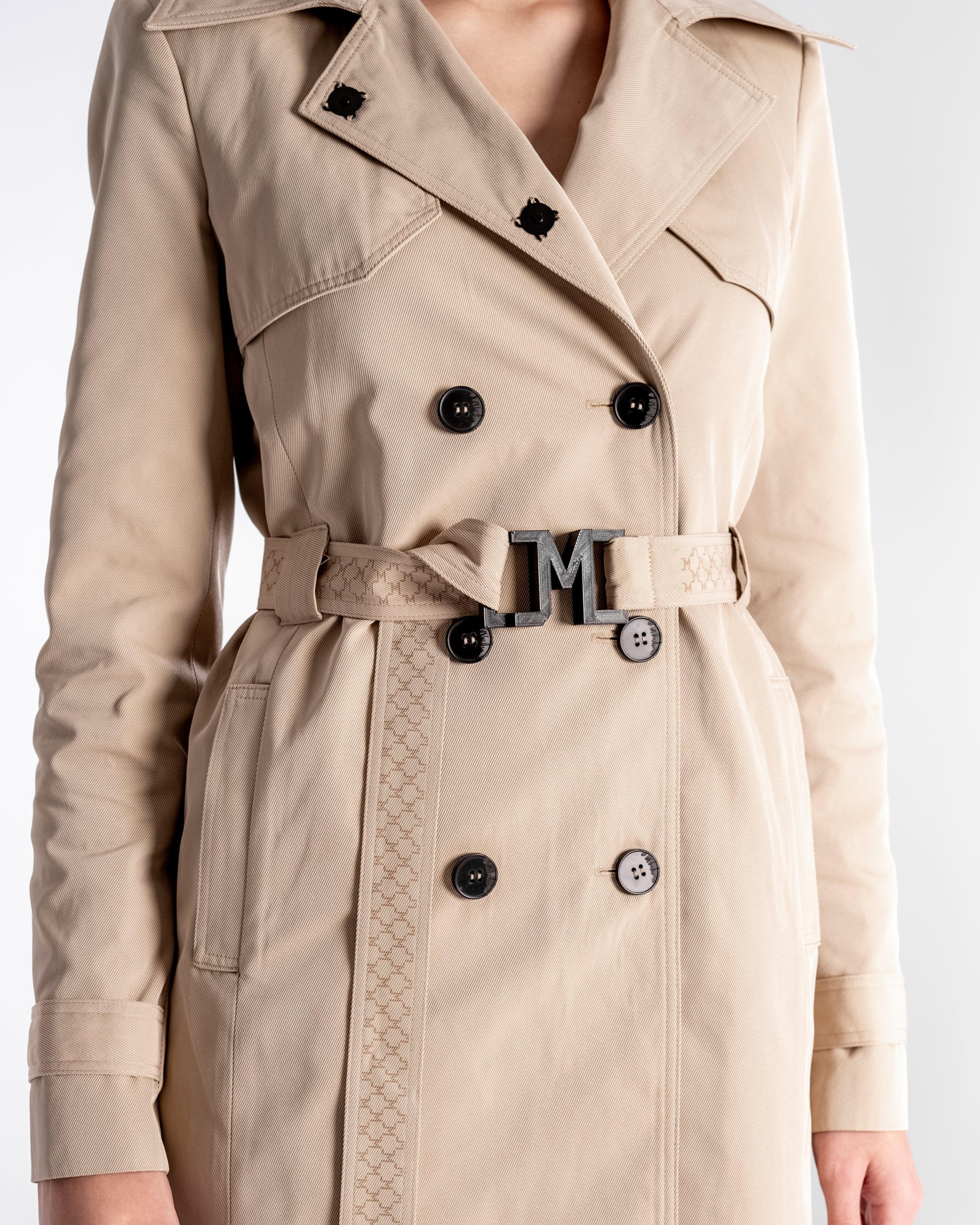 Tailored Trench Coat Beige