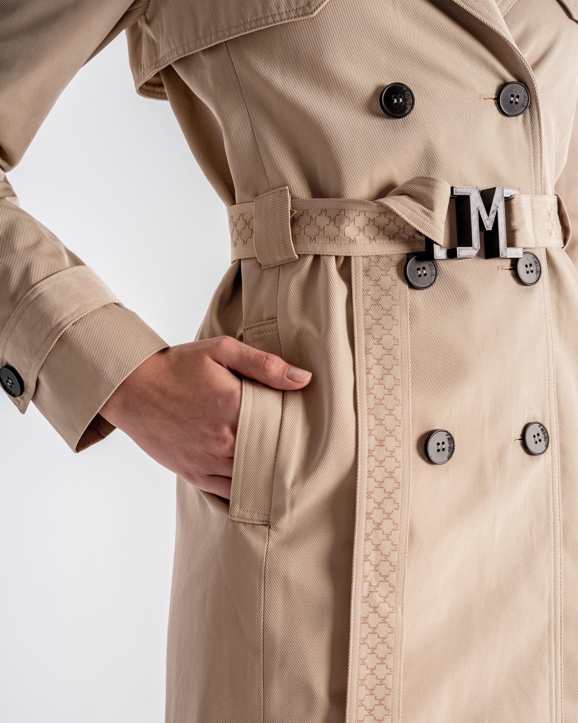 Tailored Trench Coat Beige
