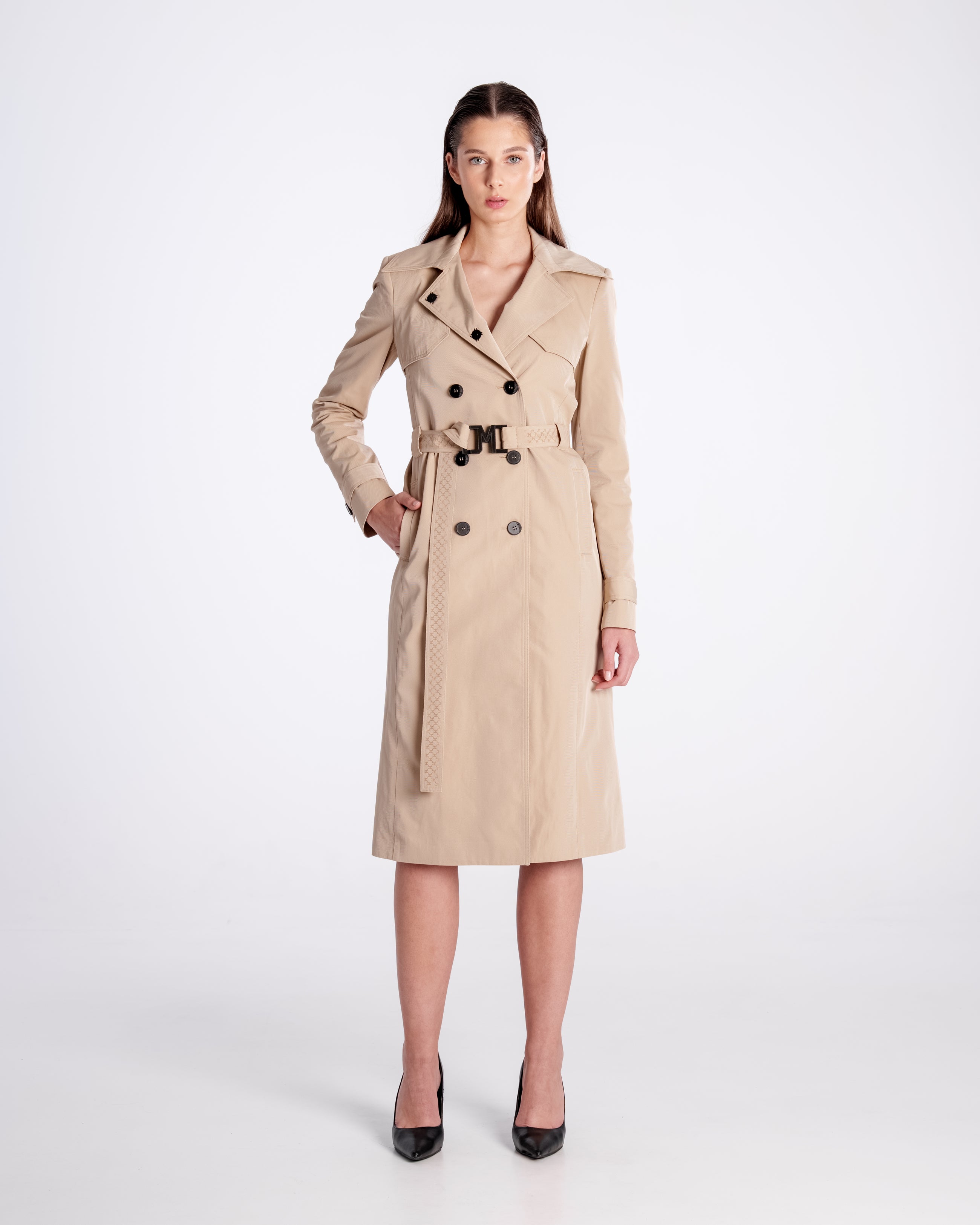 Tailored Trench Coat Beige