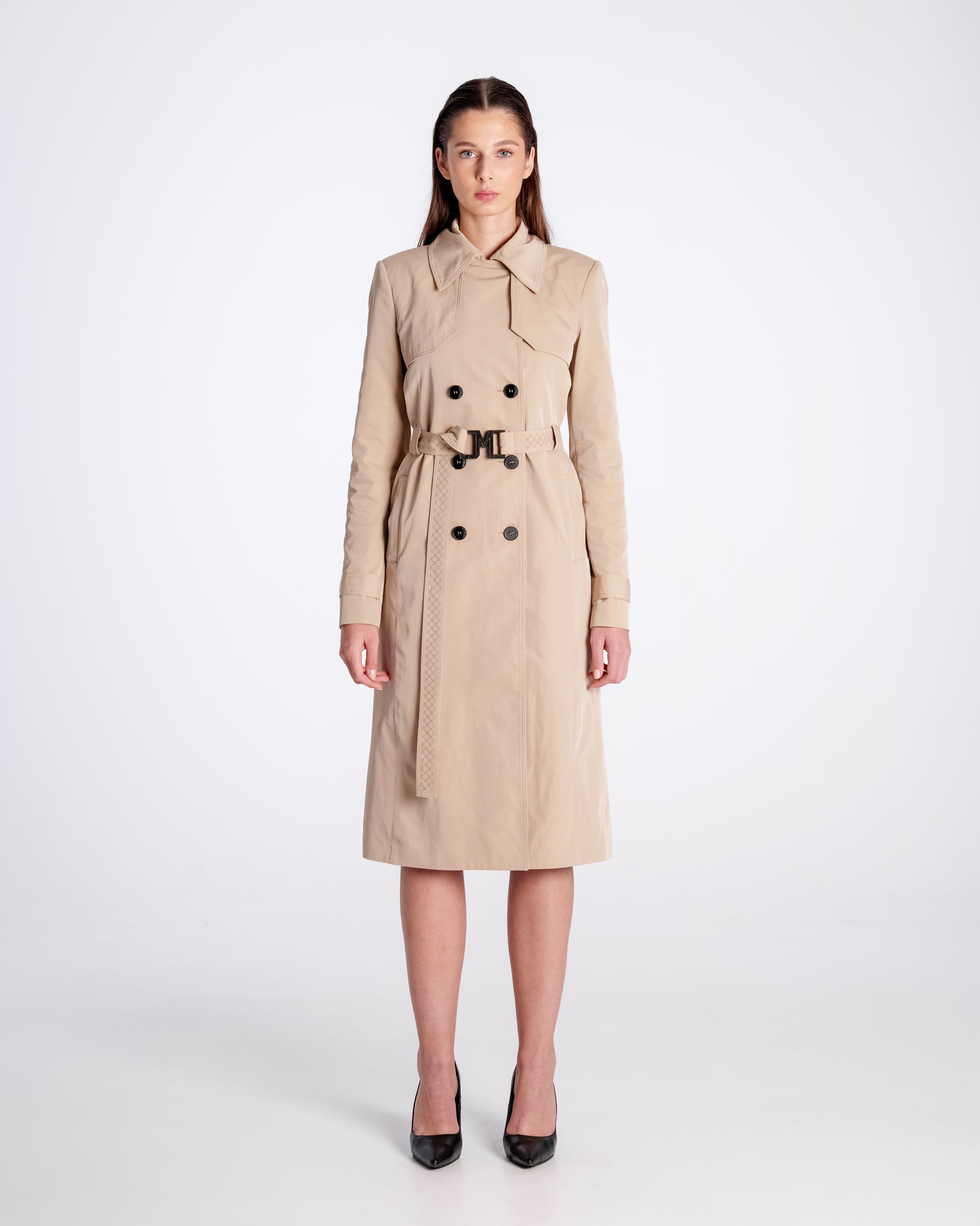 Tailored Trench Coat Beige