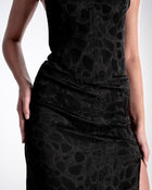 Woven Long Skirt Black