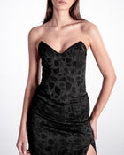 Woven Corset Black