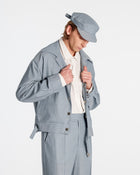 Office Jacket Striped Light Blue/Grey