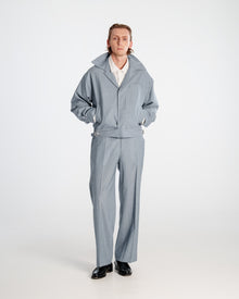 Office Pants 4.0 Striped Light Blue/Grey