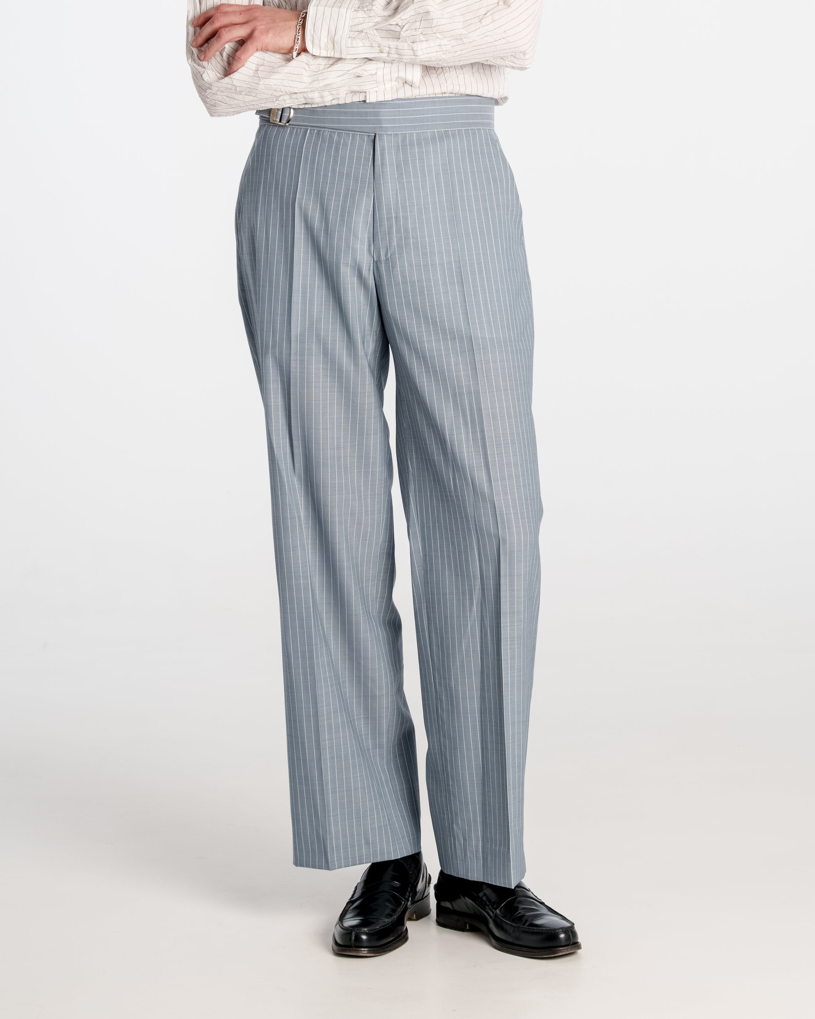 Office Pants 4.0 Striped Light Blue/Grey