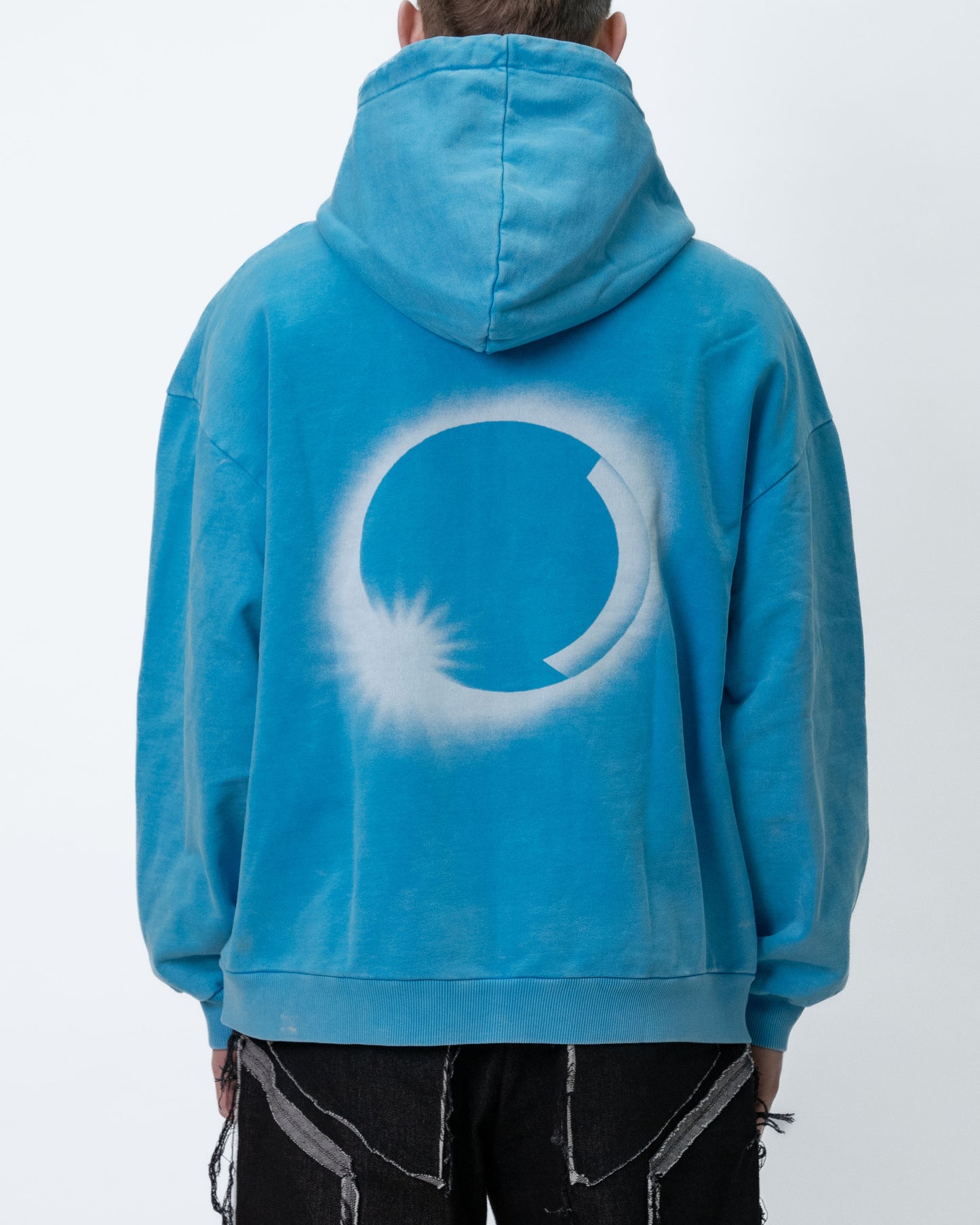 Eclipse Stonewashed Hoodie Blue